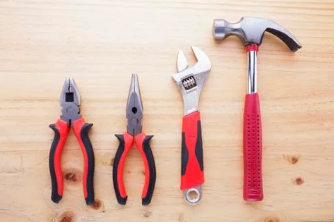 Difference tools on the table Stock Photos