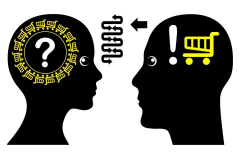 Differences in Buying Decisions Stockillustratie