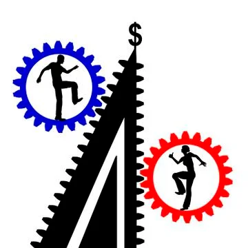Differences in Careers Stock Illustration