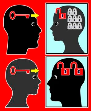 Differences in Questioning Illustrazione stock