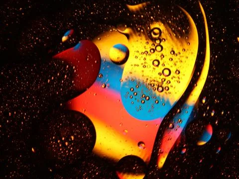 Different abstract bubbles colored spheres rare spectacular fluids Stock Photos