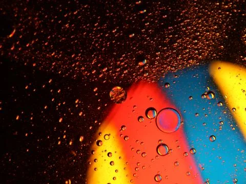 Different abstract bubbles colored spheres rare spectacular fluids 写真素材