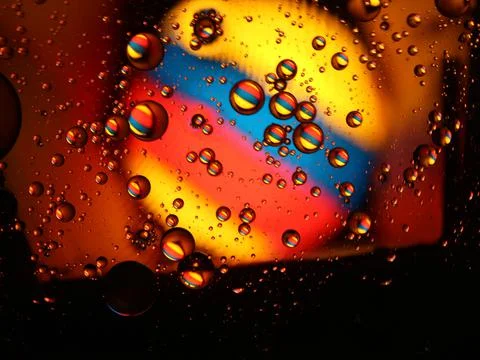 Different abstract bubbles colored spheres rare spectacular fluids Stock Photos