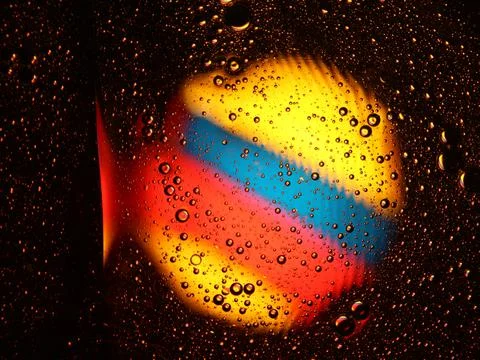 Different abstract bubbles colored spheres rare spectacular fluids Stock Photos