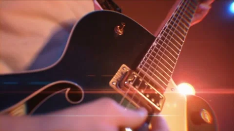 Different angle cinematic video of playing guitar. Stock-Footage 212006553