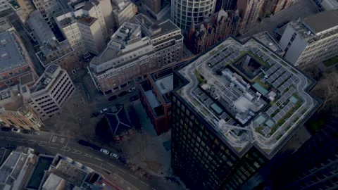 Different Angle Drone Recording of Buckingham Green, 4K/25F Stock Footage 175275795