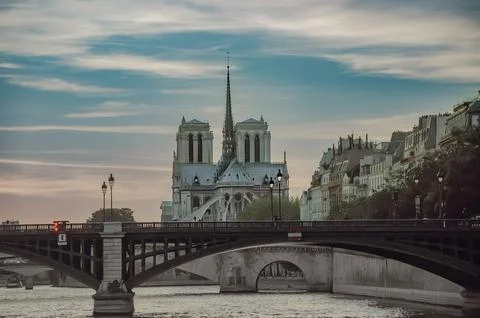 Different angles of Notre-Dame de Paris - France. Photos