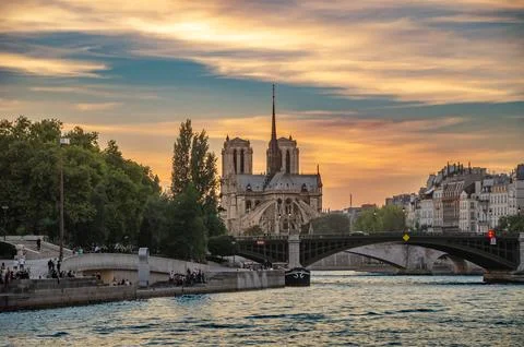 Different angles of Notre-Dame de Paris - France. 스톡 사진