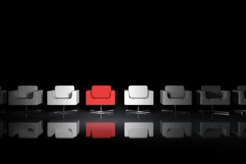 Different armchairs Stock Illustration