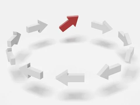 Different arrow Illustrazione stock