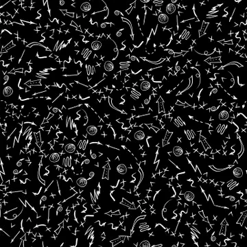 Different Arrows Seamless Pattern Stock Illustration