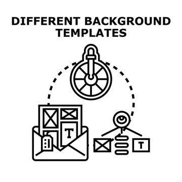 Different background templates for web design concept Stock Illustration