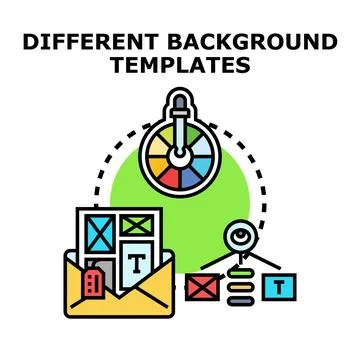 Different background templates for web design concept Stock Illustration