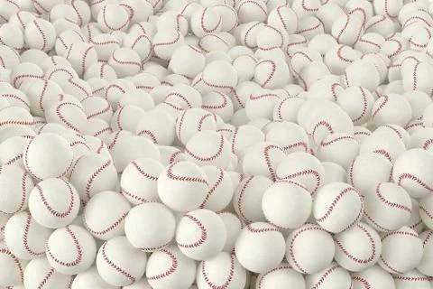 Different baseballs Stock Illustration