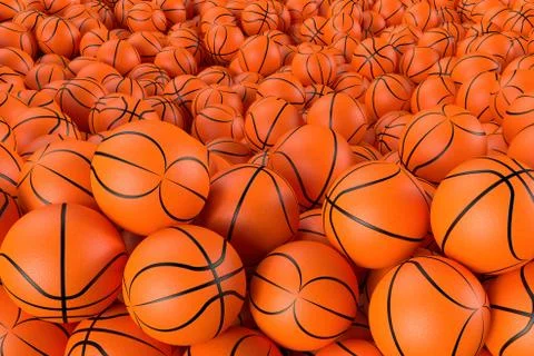Different basketballs Stock Illustration