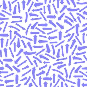 Different Blue Arrows Seamless Pattern Stock Illustration