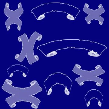 Different bow knot Stock Illustration