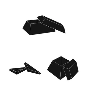 Different boxes black icons in set collection for design.Packing box vector Stock Illustration