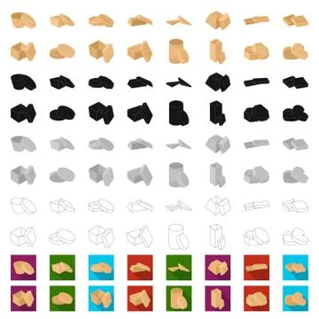 Different boxes cartoon icons in set collection for design.Packing box vector 스톡 일러스트