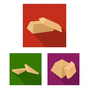 Different boxes flat icons in set collection for design.Packing box vector Stock Illustration