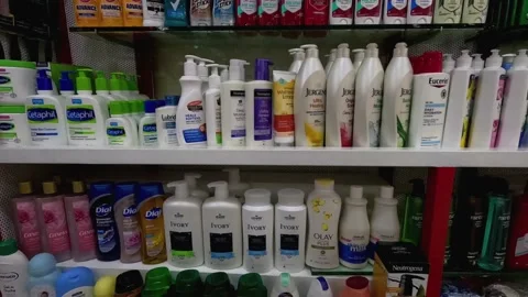 Different Brands of Moisturizing Lotion for Dry and Itchy Skin Stock Footage 234849860