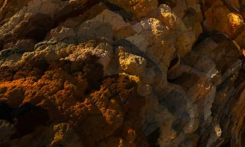 Different breed of rocks. Background texture of a rocks. Fractal rocks. 3d re Stock Illustration