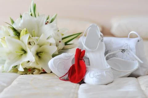 Different bride accessories Foto stock