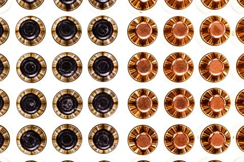 Different bullets from top Stock Photos