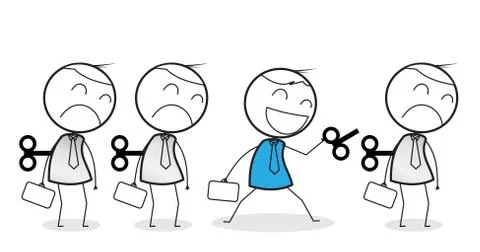 Different businessman Stock Illustration