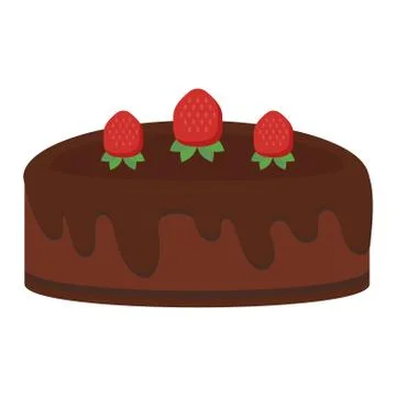 Different cakes isolated vector illustration Illustrazione stock