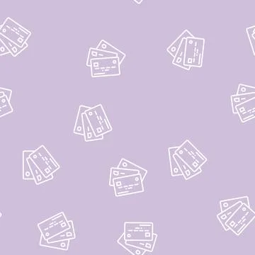 Different card line seamless pattern Stock Illustration