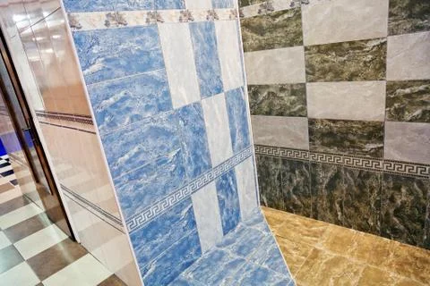 Different ceramic tiles Stock Photos