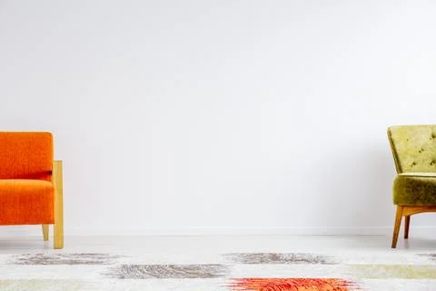 Different chairs in simple room Stock-Fotos