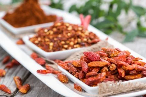 Different chillies Stock Photos