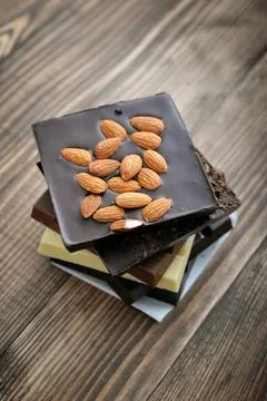 Different Chocolate bar Foto stock