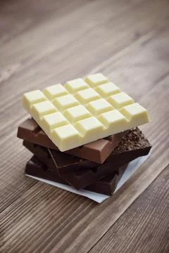 Different Chocolate bar Stock Photos