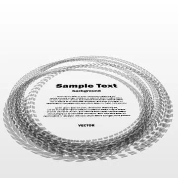 Different circle tracks in perspective Stock Illustration