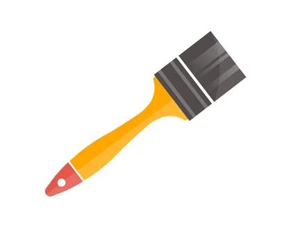 Different clean paint brush vector design and illustration. Stock Illustration