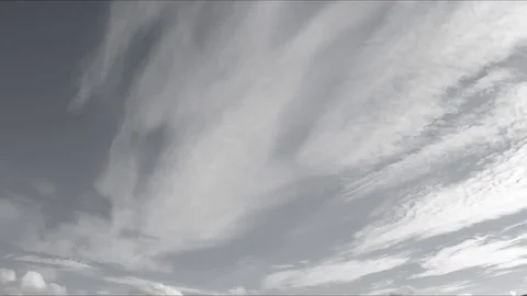 Different clouds against sky black and white timelapse Vidéo 77284086