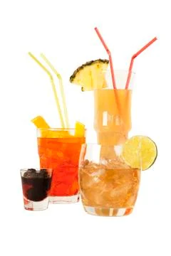 Different cocktails Stock Photos