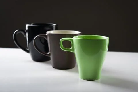 Different coffee mugs Stock Photos