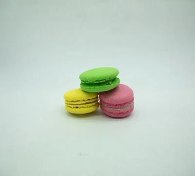 Different color biscuits one on each other 写真素材