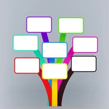 Different color boards Stock Illustration