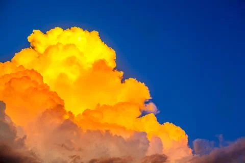 Different colored clouds Stock Photos