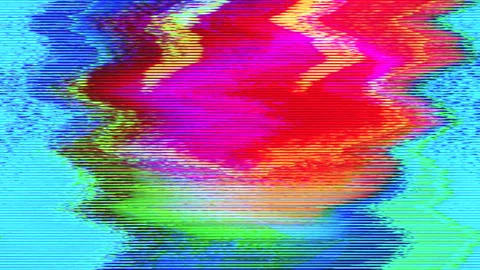 DIfferent colored neon sci-fi elegant shimmering background. Video stock 151220476