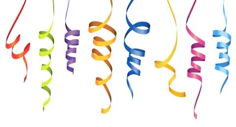 Different colored party garlands Stock Illustration