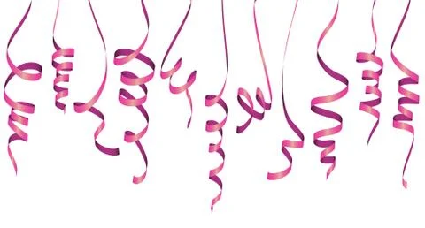 Different colored party garlands Stock Illustration