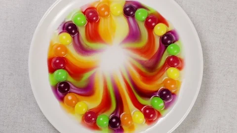Different colored rainbow sweets Stock Footage 71889968