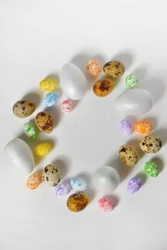 Different colorful Easter eggs Free Stock Photos