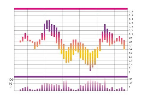 Different colorful graphs with statistic information. Illustration Stock Illustration